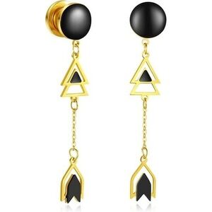 2Pcs Dangle Gauges‎ Ears Plugs Earrings Double Flared Piercing Stretching